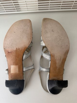 Zapatos plateados El Corte Inglés Talla 39
