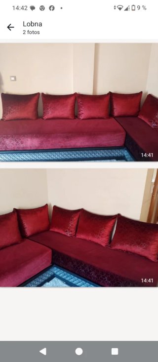Salón marroquí con cojines