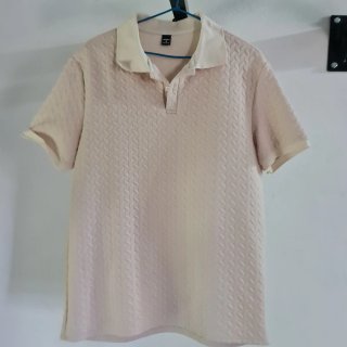 Camisa polo SHEIN beige talla M