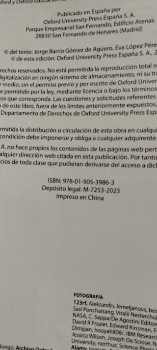 Libros de texto 2°ESO Liceo Caracense