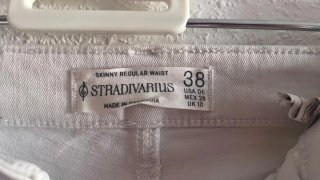 Pantalón vaquero mujer desgastado