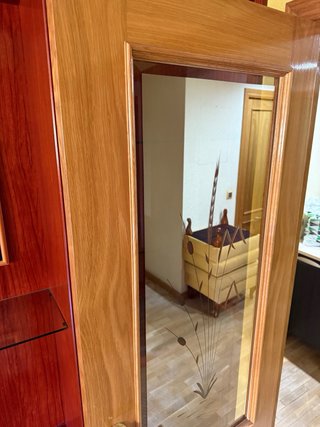 Puerta doble de salón con cristal
