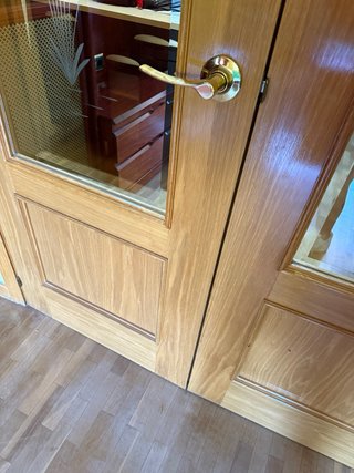 Puerta doble de salón con cristal