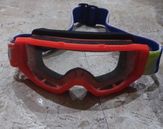 Gafas Motocross Niño Naranja/Azul