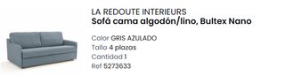 Sofa Cama de 4 plazas. Cama queen size.