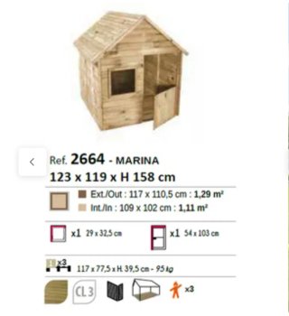 Casita de madera para niños exterior