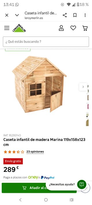 Casita de madera para niños exterior