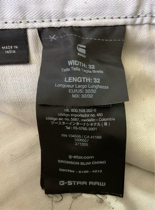 Pantalón chino de hombre de G-Star Raw (W32/L32)