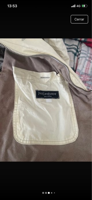 Cazadora Yves Saint Laurent Beige