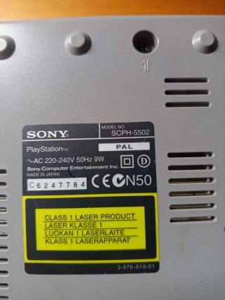 Consola PlayStation 1 modelo 5502 LEER
