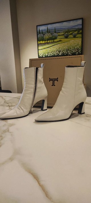 Botines blancos talla 39