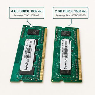 Synology純正 DDR3L 1600 8GB x2 16GBメモリ RAM Synology original DDR3L SO-DIMM 4GB + 2GB de Segunda mano por