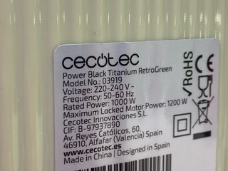 Batidora Cecotec power black titanium Retrogreen