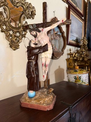 Figura San Francisco y Cristo