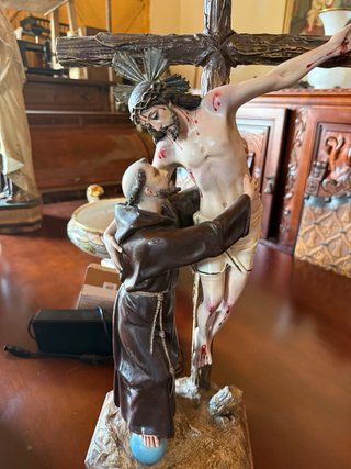 Figura San Francisco y Cristo