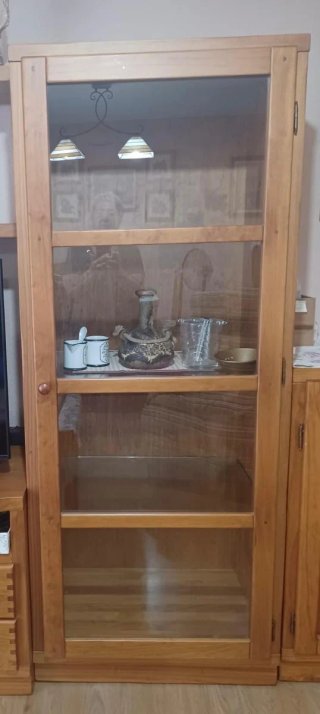 Mueble modular salón madera maciza