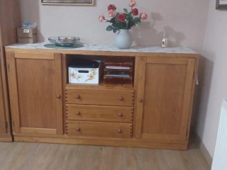 Mueble modular salón madera maciza