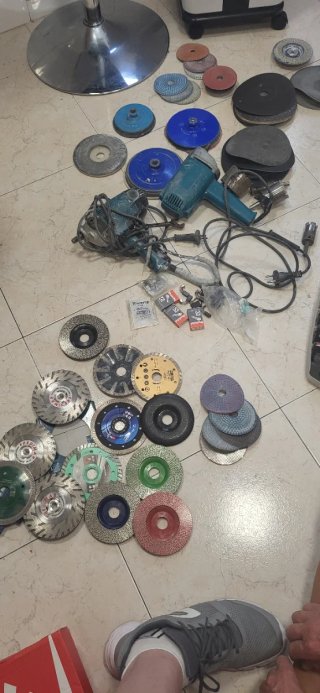 Maquinas, herramientas y discos para mármol.