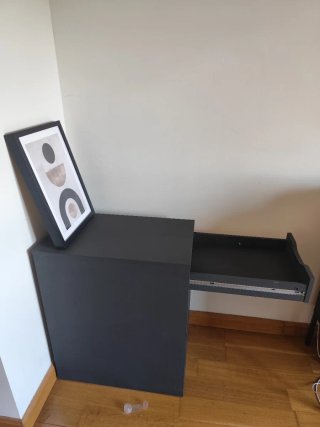 Cajonera negra Ikea