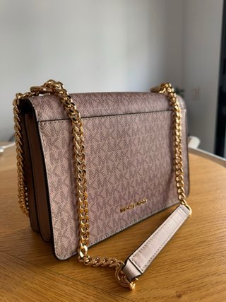 Bolso Michael Kors Logo Marrón y Beige