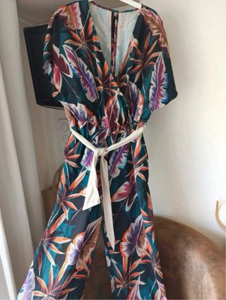 Mono largo estampado tropical