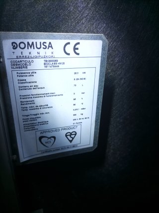 Caldera Pellet Domusa Teknik Gris