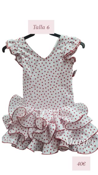 Traje de flamenca talla 4