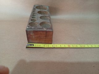 Juego de Pesas Antiguas de Bronce