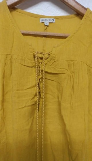 Maravillosa Blusa algodón Natura talla L/XL