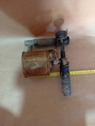 Soplete antiguo de latón