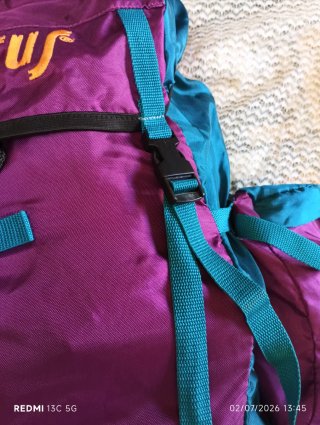 Mochila Altus Trekking NUEVA años 80 Morado/Verde