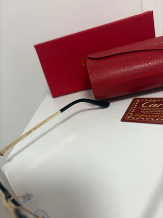 Gafas Cartier Marrón y Dorado con Caja