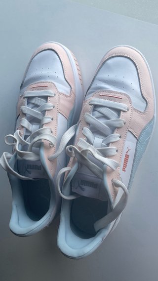 Zapatillas Puma Mujer Talla 38 Rosa y Blanco