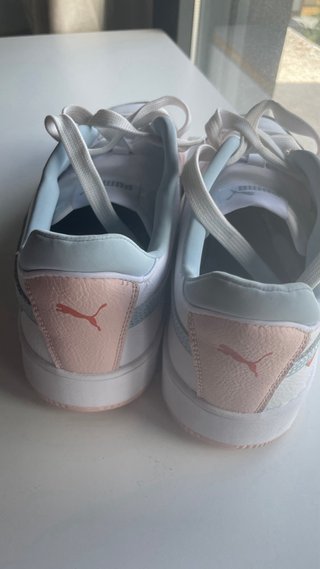 Zapatillas Puma Mujer Talla 38 Rosa y Blanco