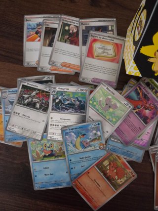 Lote 100 Cartas Pokémon Español + Canjeables Live