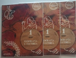 Libros nuevos Geografía e Historia 1°ESO.