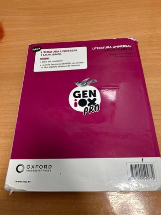 Literatura Universal 1º Bachillerato. Libro del...