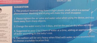 Alfombra de agua para bebés con animales marinos