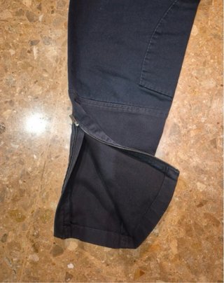 Pantalón gucci negro con cremallera
