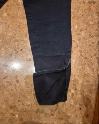 Pantalón gucci negro con cremallera