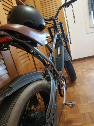 Bicicleta Eléctrica Fat Bike Marrón