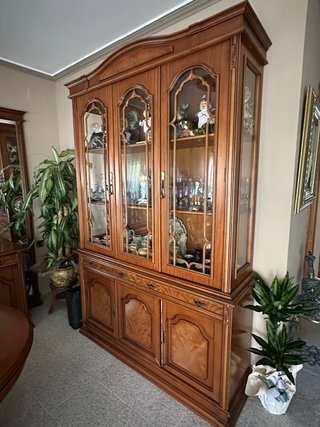 Vitrina de madera y cristal