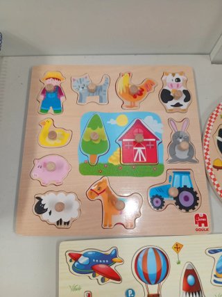 Puzzles madera lote