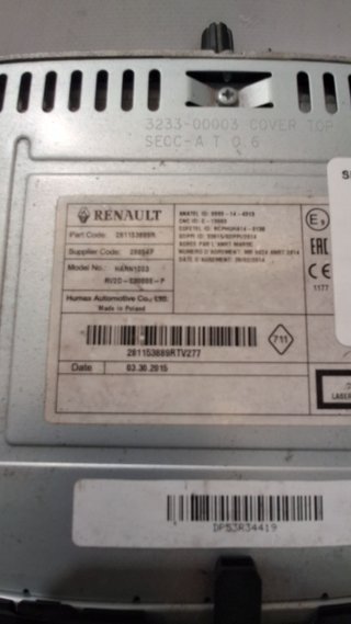 SISTEMA AUDIO / RADIO CD Dacia Logan II (11.2012->)