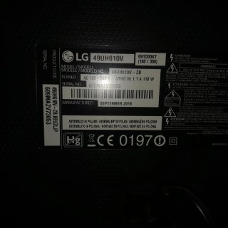 Televisión LG Negra y Multicolor 49 pulgadas