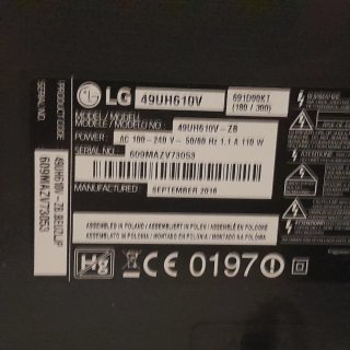 Televisión LG Negra y Multicolor 49 pulgadas