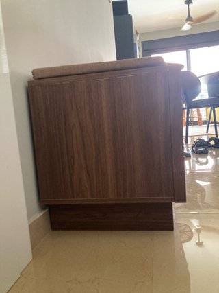 Zapatero banco tela y madera