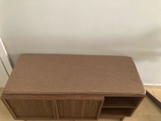 Zapatero banco tela y madera