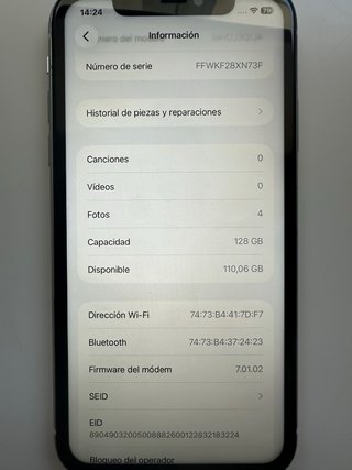!Phone11 blanco Reacondicionado 128GB