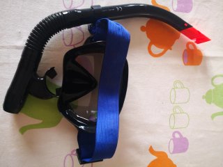 Gafas de buceo y tubo